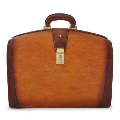 Briefcase for Laptop Brunelleschi in cow leather