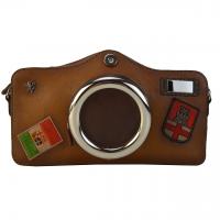 Photocamera Bruce Cross-Body Bag in cow leather