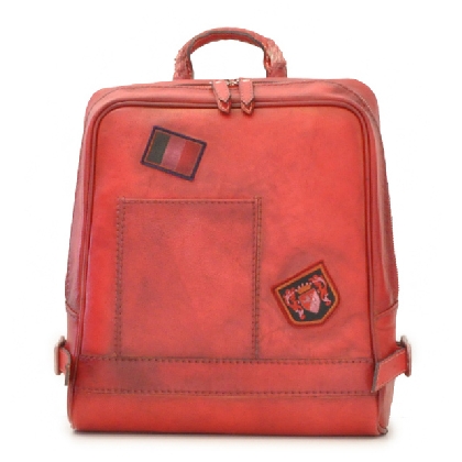 <span class="smallTextProdInfo">[BCL102]</span> - Firenze Laptop Backpack in cow leather B102 - Bruce Cherry