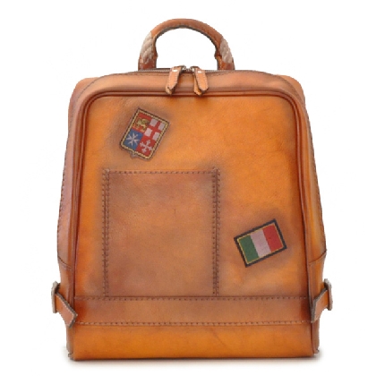 <span class="smallTextProdInfo">[BCO102]</span> - Firenze Laptop Backpack in cow leather B102 - Bruce Cognac