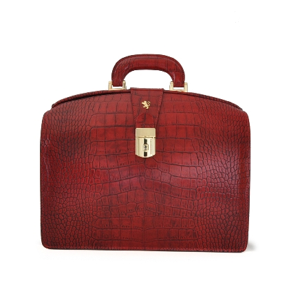 <span class="smallTextProdInfo">[KCL120/37]</span> - Brunelleschi Small King Briefcase in cow leather - King Cherry