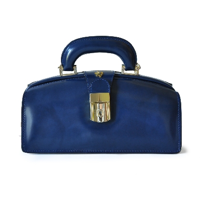 <span class="smallTextProdInfo">[RBL120/N]</span> - Lady Brunelleschi Bag in cow leather - Radica Blue