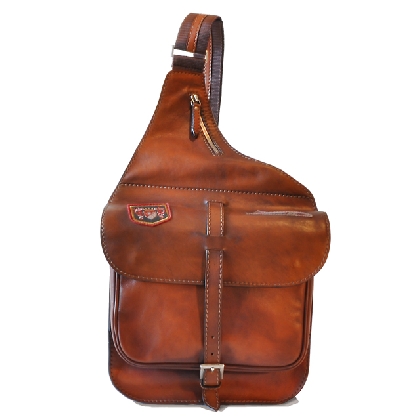 <span class="smallTextProdInfo">[B135]</span> -  - Bisaccia Cross-Body Bag in cow leather