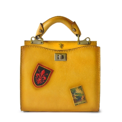 <span class="smallTextProdInfo">[BYE150/26]</span> - Lady Bag Anna Maria Luisa de' Medici Small in cow leather - Bruce Yellow