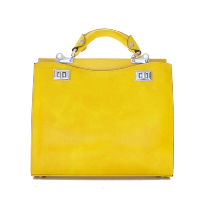 <span class="smallTextProdInfo">[RYE150/32]</span> - Anna Maria Luisa de' Medici Medium  Lady Bag in cow leather - Radica Yellow