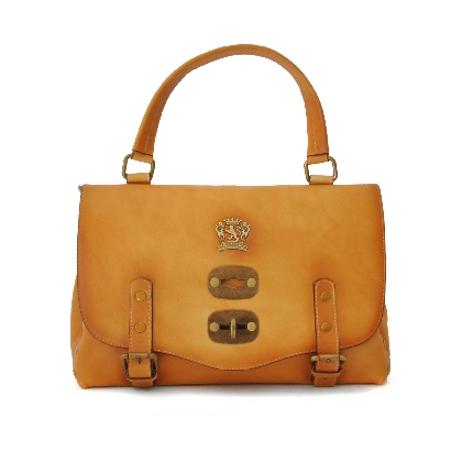 <span class="smallTextProdInfo">[BSE162/P]</span> - Woman Bag Castell'Azzara Small in cow leather - Bruce Mustard