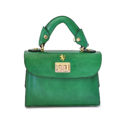 <span class="smallTextProdInfo">[REM280/20]</span> - Lucignano Small Handbag in cow leather - Radica Emerald