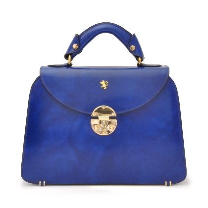 <span class="smallTextProdInfo">[RBE285/P]</span> - Veneziano Small Lady Bag in cow leather - Radica Electric Blue