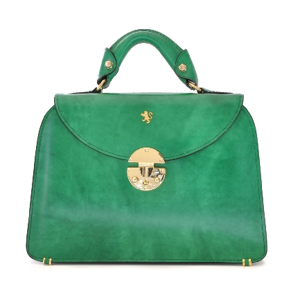 <span class="smallTextProdInfo">[REM285/P]</span> - Veneziano Small Lady Bag in cow leather - Radica Emerald
