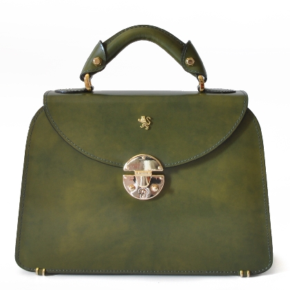 <span class="smallTextProdInfo">[RVS285/P]</span> - Veneziano Small Lady Bag in cow leather - Radica Dark Green