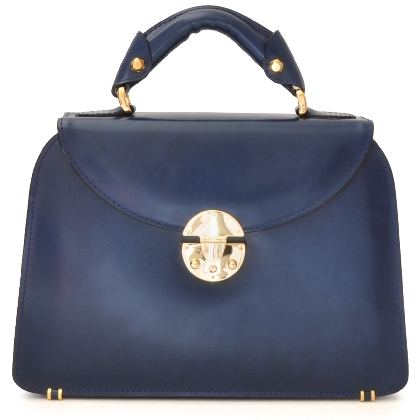 <span class="smallTextProdInfo">[RBL285/P]</span> - Veneziano Small Lady Bag in cow leather - Radica Blue