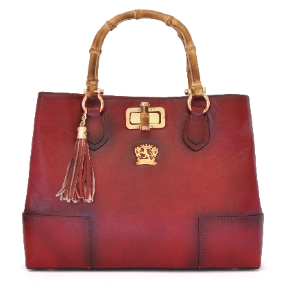 <span class="smallTextProdInfo">[BCL291]</span> - Sarteano Shoulder Bag in cow leather - Bruce Cherry