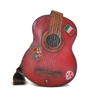 <span class="smallTextProdInfo">[BCL434/P]</span> - Chitarra Small Backpack in cow leather - Bruce Cherry