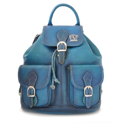 <span class="smallTextProdInfo">[BBL345]</span> - Backpack Caporalino in cow leather - Bruce Blue