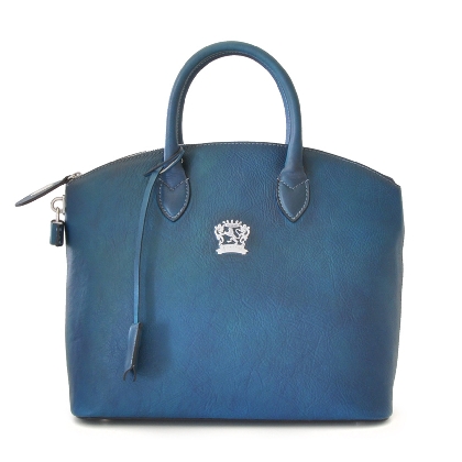 <span class="smallTextProdInfo">[BBL348]</span> - Versilia Bruce Handbag in cow leather - Bruce Blue
