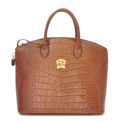 Versilia Big King Woman Bag in cow leather - King Cognac Versilia Big King Woman Bag in cow leather - King Cognac