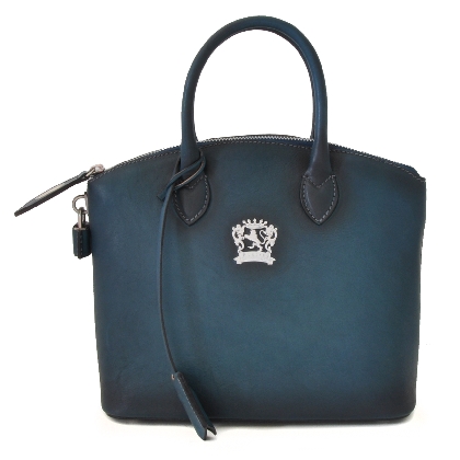 <span class="smallTextProdInfo">[BBL348/P]</span> - Versilia Small Bruce Handbag in cow leather - Bruce Blue