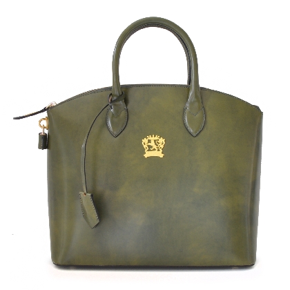 <span class="smallTextProdInfo">[RVS348/P]</span> - Versilia Small Handbag in cow leather - Radica Dark Green