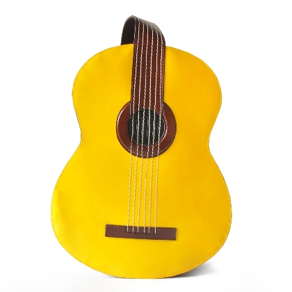 <span class="smallTextProdInfo">[RYE434]</span> - 牛革でダFilicajaギターのバックパック - 黄色のラディカ