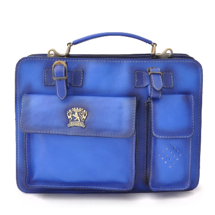 <span class="smallTextProdInfo">[BBE466/34]</span> - Business Bag Milano Medium in cow leather - Bruce Electric Blue