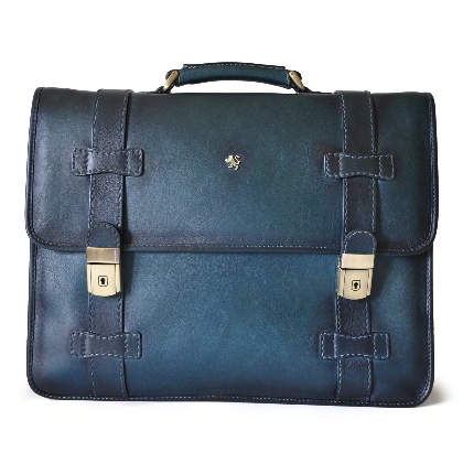 <span class="smallTextProdInfo">[BBL500]</span> - Briefcase Vallombrosa in cow leather - Bruce Blue