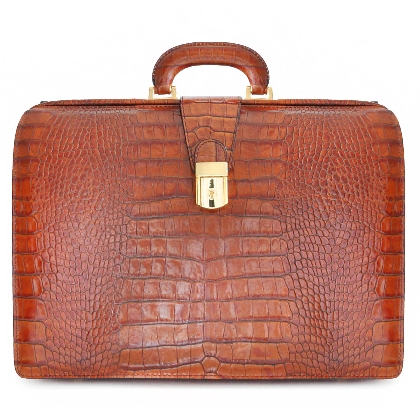<span class="smallTextProdInfo">[KCO525/G]</span> - Leonardo King Briefcase in cow leather - King Cognac
