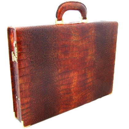 <span class="smallTextProdInfo">[KCO317/7]</span> - Machiavelli Small King Attach Case 24H in cow leather - King Cognac
