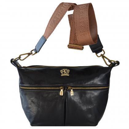 <span class="smallTextProdInfo">[BNE137]</span> - Pagiano Crossbody Bag B137 in cow leather - Bruce Black