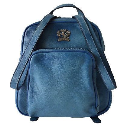 <span class="smallTextProdInfo">[BSB185]</span> - Sirmione Backpack in cow leather - Grey Sky Blue