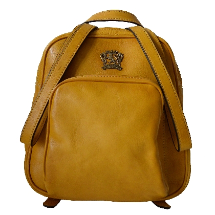 <span class="smallTextProdInfo">[BSE185]</span> - Sirmione Backpack in cow leather - Bruce Mustard