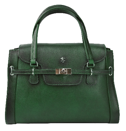 <span class="smallTextProdInfo">[BEM305]</span> - Handbag Baratti in cow leather - Baratti B305 Emerald