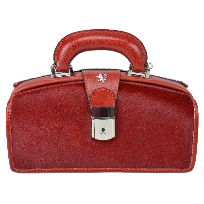 <span class="smallTextProdInfo">[CCL120/N]</span> - Lady Brunelleschi Cavallino Handbag in real leather - Lady Brunelleschi C120/N Cherry