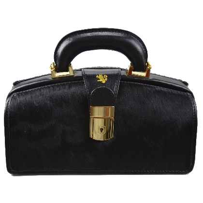 <span class="smallTextProdInfo">[CNE120/N]</span> - Lady Brunelleschi Cavallino Handbag in real leather - Lady Brunelleschi C120/N Black