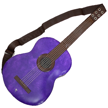 <span class="smallTextProdInfo">[RVI434]</span> - Da Filicaja Guitar Backpack in cow leather - Radica Violet