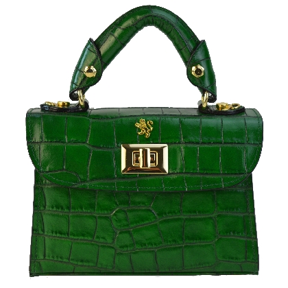 <span class="smallTextProdInfo">[KEM280/20]</span> - Lucignano Small Handbag K280/20 in cow leather - Lucignano Small Handbag k280/20 Emerald