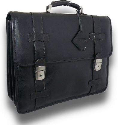 <span class="smallTextProdInfo">[BNE500]</span> - Briefcase Vallombrosa in cow leather - Bruce Black