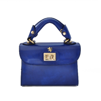 <span class="smallTextProdInfo">[RBE280/20]</span> - Lucignano Small Handbag in cow leather - Radica Electric Blue