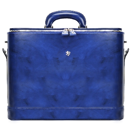 <span class="smallTextProdInfo">[RBL116/17]</span> - Raffaello Laptop Bag 17 in cow leather - Raffaello Laptop Bag R116/17 Blue
