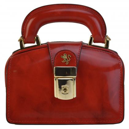 Pratesi Lady Brunelleschi Borsetta In Pelle Radica Fucsia – Made In Italy, Artigianale, Con Lucchetto