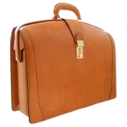 <span class="smallTextProdInfo">[RSE120]</span> - Brunelleschi Briefcase in cow leather - Radica Mustard