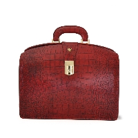 Brunelleschi Small King Briefcase in cow leather