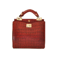 Anna Maria Luisa de' Medici Small King Lady Bag in cow leather